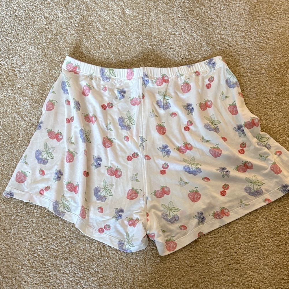 Djerf Avenue White Cherry and Berry Print Pajama Set - Picture 7 of 7
